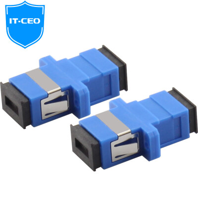 

IT-CEO Y2SC-10 SC-SC Fiber Optic Network Jumper Cable Coupler Adapter SC Simplex Single Mode 10 Pack Blue