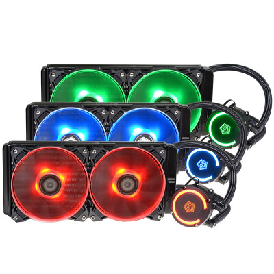 

ID-COOLING AURAFLOW 240 RGB luminous effect integrated water-cooled CPU cooler 240 rows of full platform buckle with AM4