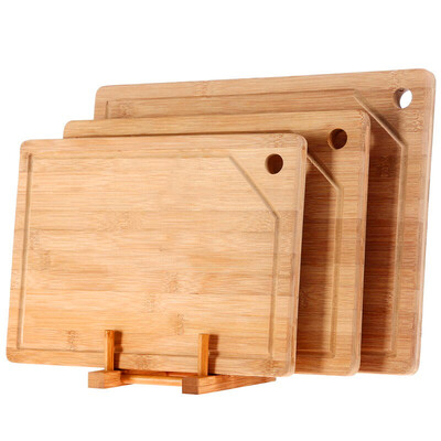 

Jia Chi bamboo classification cutting board cutting board baby food supplement board three-piece send anvil frame JC-1970 (40 * 30 * 1.7 +36 * 26 * 1.7 +33 * 24 * 1.7cm