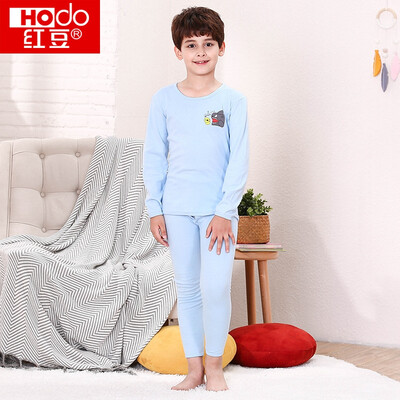

Red beans children&39s cotton underwear suit men&39s large children autumn&winter low-necked cartoon chest standard 100 cotton Qiu Qiuqiu children&39s cotton sweater HDM03 Ma gray 130