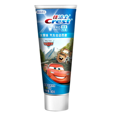 

Crest Crest Children&39s Toothpaste Car Accident Fruit Flavor 90g German Import