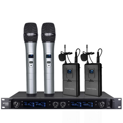 

Снег U5300 двойная задержка четыре микрофона беспроводного микрофона висит талию с обеими руками два (отворот \ шлемофона) тренировка под председательством выступления