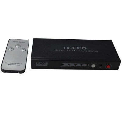 

IT-директор HDMI переключатель 3 в высокой четкости три-1080P 3D-видео распределительная коробка подключается к компьютеру с помощью удаленного дисплея телевизора общий черный Y3QF-3