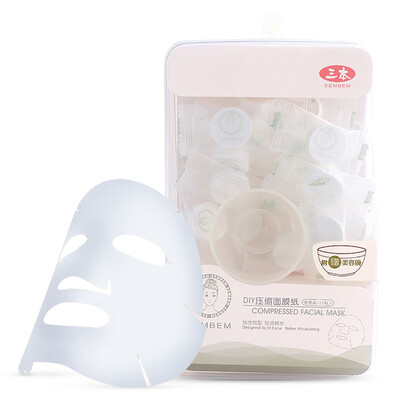 

SEMBEM DIY Compressed Facial Mask Paper with Free Mask Bowl 25pcs