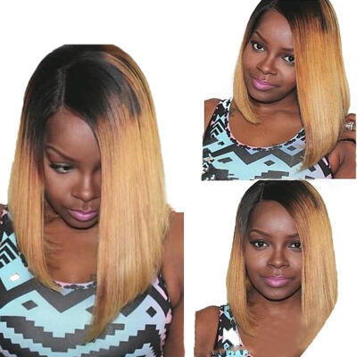 

Ombre Brazilian Straight Hair Bundle 100 Non Remy Human Hair Weaves Color T1B27 4 Bundles Lot Hair Weaves