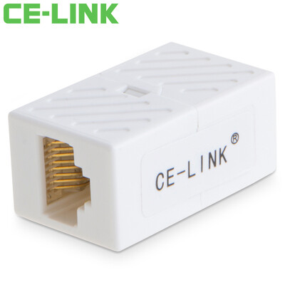 

CE-LINK 1702 RJ45 network cable connector network through the head through the module super 6 class 6 cable connector connector network cable extension white 2