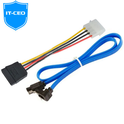 

IT-CEO dual hard drive SATA serial hard drive data cable power cord 2 25-inch general-purpose motherboard hard drive installed line Y1SATA-24