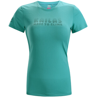 

Kailas (Kailas) round neck T-shirt Slim net taste quick-drying cotton sense of short-sleeved female models green blue S