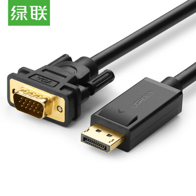 

Зеленая (UGREEN) линия преобразования DP в VGA DisplayPort для VGA для подключения к компьютеру компьютерный проектор / монитор HD видео кабель 1,5 м 10247