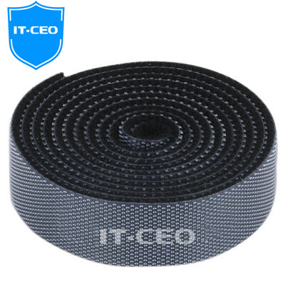 

IT-директор V713 бесплатно растениеводство Velcro ремешок кабель галстук ремень галстук луч линия организатор компьютер защелкой отделка поверхности крепежной ленты 1 метр длиной черный