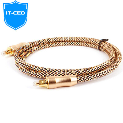 

IT-CEO V08QQ-1 Hi-Fi square digital fiber optic cable Multi-channel audio cable Optical sound card power amplifier cable 51 Sound surround sound 15 meters