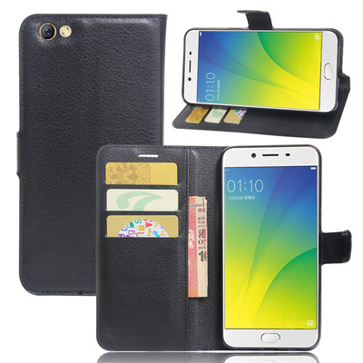 

GANGXUN Oppo F3 Plus Case High Quality PU Leather Flip Cover Kickstand Anti-shock Wallet Case for Oppo R9s Plus