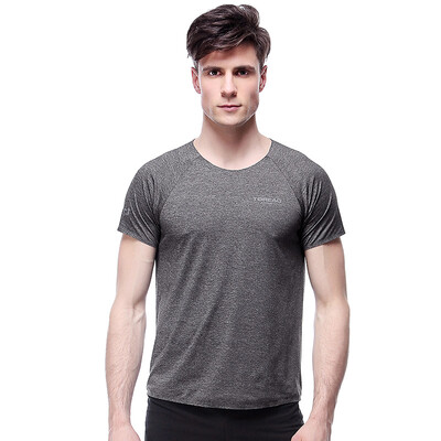 

Pathfinder TOREAD spring&summer outdoor couples women running speed dry breathable short sleeve T-shirt KAJF82456 dark gray yarn XXL