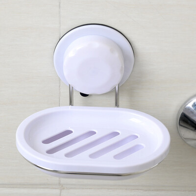 

Sticker bathroom soap box bathroom plastic punch-free soap box toilet wall-mounted soap dish hotel toilet suction cup soap rack drain single layer