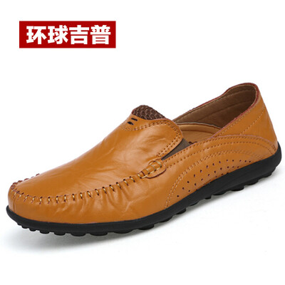 

Universal Jeep (HUANQIUJIPU) casual shoes men outdoor leisure men's shoes fashion trend Peas shoes driving shoes 17040H1567 light brown 40