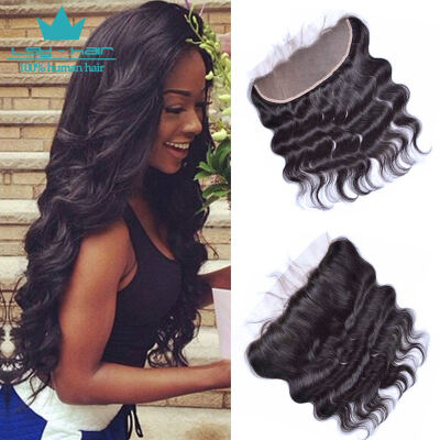 

8A Brazilian Virgin Hair Lace Frontal Closure With Baby Hair 13x4 Human Hair Body Wave Ear to Ear Lace Frontal Closure