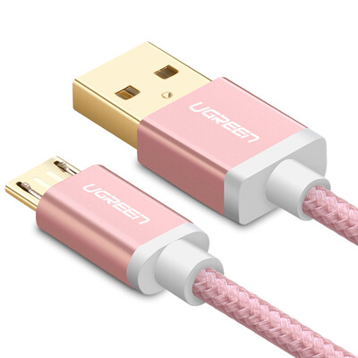 

UGREEN Micro USB 2A Fast-Charging Cable 30664 05m Rose Gold