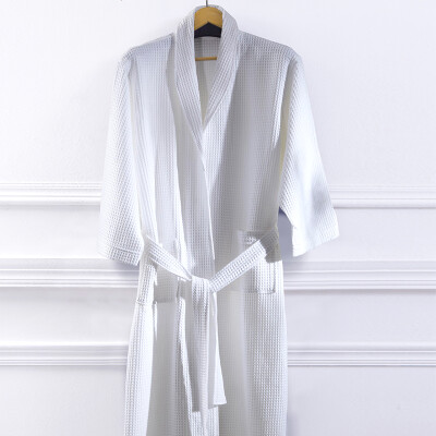 

LENCIER LENCIER bathrobes home five-star hotel couple spring&summer bathrobes pure cotton soft water absorption male&female general white