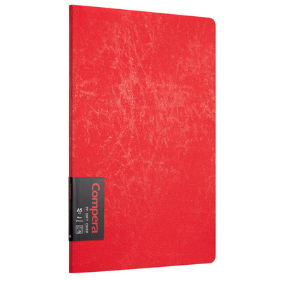 

Qixin COMIX A5 50 sheets PP surface glue book Notepad soft copy notebook Compera original series C7001 red