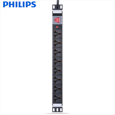 

Philips (PHILIPS) 8 м 3 отверстия перегрузить блок PDU на выходе шкафа вилки полосковой линии платы монтажной платы 10A / 16A двойные отверстия перетащить полосу