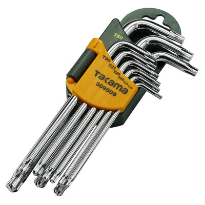 

Takama 309009 9-piece set of plum hex wrench set long hex driver S2