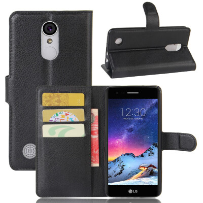 

GANGXUN LG K4 2017 Case High Quality PU Leather Flip Cover Kickstand Anti-shock Wallet Case for LG K4 2017