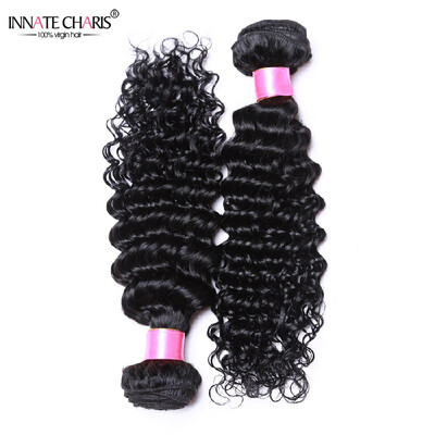 

Innate Charis Hair Company Peruvian Deep Wave 2Pcs/Lot Pineapple Wave Hair Curly 28" 28" Peruvian Hair Bundles