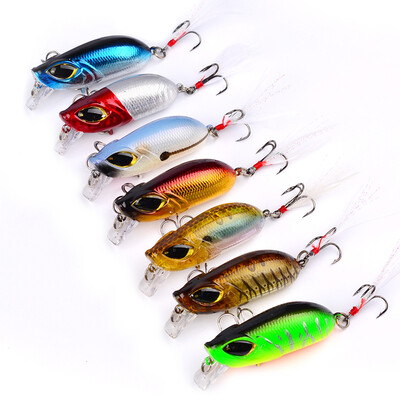 

1PC 3D Eyes Hard Bait Minnow Fishing Lure 5.5cm-2.17 "/8.26g-2.91oz Fatty Crankbait Приманки Яркий цвет Pesca Fishing Sackle