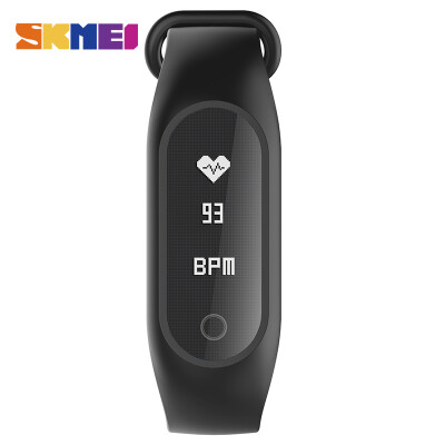 

SKMEI Men Smart Wristband Heart Rate Monitor Watch Call Reminder LED Display Bluetooth 4.0 Women Sports Watches B15SH