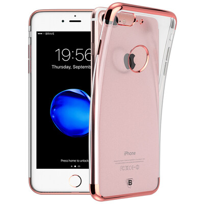 

BIAZE компании Apple iPhone7 Plus 7 Plus мобильного телефона оболочка защитного рукав покрытие TPU прозрачная все включена мягкая оболочка Выдерживает падение Кристалл Серия JK116- розового золото