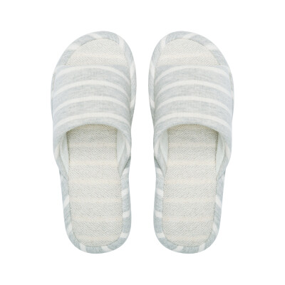 

Jingdong supermarket] Hommy couple home Qiao cotton slippers soft floor wood floor slippers female light gray 39-40 HM1715