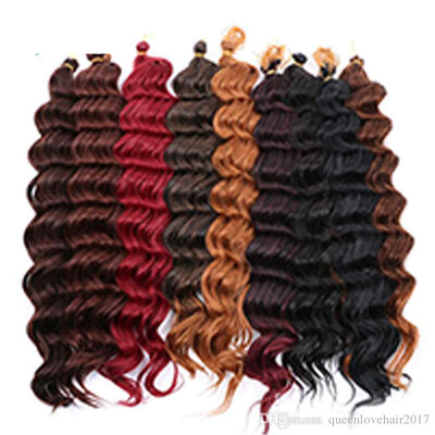 

Queenlovehair Fiber Deep Wave 22" Synthetic Hair Extensions Havana Twist Crochet Jumbo Braiding Hair Weaving Curlystyle 80gpcs
