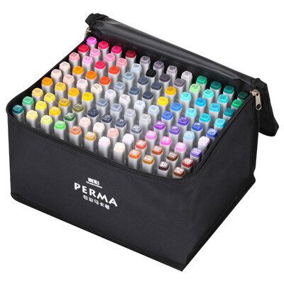 

TRUECOLOR 108 color marker double head alcohol oily marker set student hand-painted comic design square bar bag MK2900A