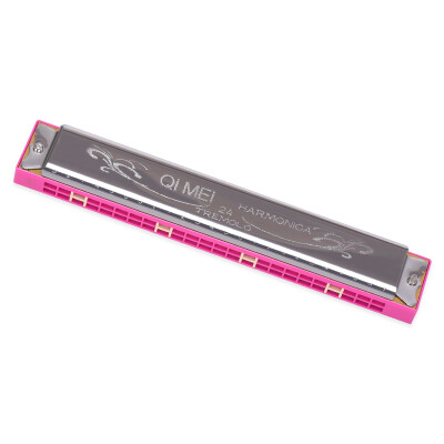 

Jingdong supermarket] Chi Mei QM12A-2 12 hole 48 sound semicircle round blowing mouth silver harmonica