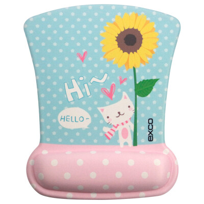 

Appropriate cool EXCO memory cotton art wrist mouse pad cute cartoon home office wrist pad cloth non-slip mouse pad MSP011 sunflower cat