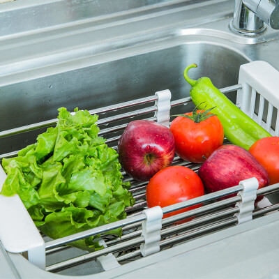 

Antarctic Nanjiren stainless steel 304 drain basket vegetable fruit dish drain frame NJR602