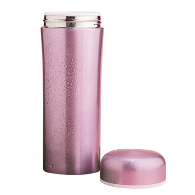 

Enjoy the cup of ceramic liner three layers of stainless steel insulation cold water ladies cups portable bone porcelain health tea cup rose red