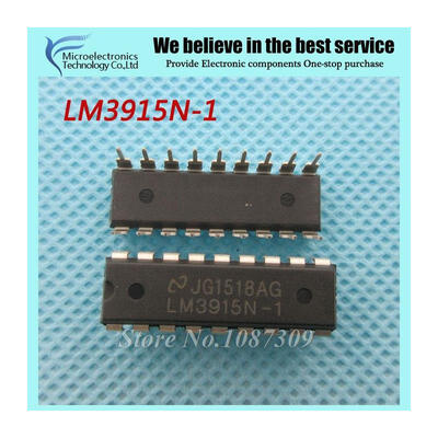 

5pcs free shipping LM3915N-1 LM3915N LM3915 DIP-18 LED Lighting Drivers DOT/BAR DISPLAY DRVR new original
