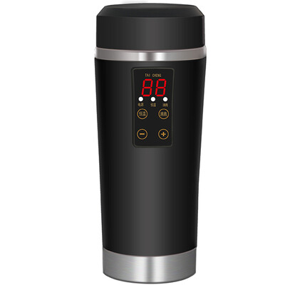 

Taicheng TAI CHENG Car Electric Cup 12V Car Boiler Cup Heating Cup Kettle Travel Portable Insulation Water Heater C07 Pink
