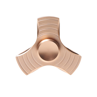 

Double card fingertips gyro creative finger toys EDC US popular decompression bearing gyro three leaf gold