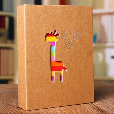 

Bright SPLENDID Baby Growth Family Inserts Album Album Creative Gift Big 6 Inch 100 Giraffes