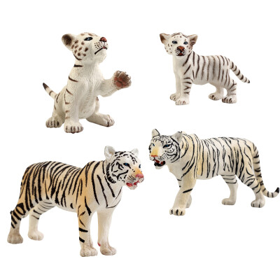 

SURPRESA V, Animal Set Toy Gift for Kids,white Tiger Clan, 4 pieces of one set