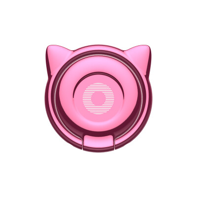 

Baseus) cat ear series phone metal ring buckle bracket for Apple / OPPO / Huawei / vivo / millet mobile phone desktop lazy stent pink