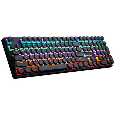 

Magic Wizard (MAGIC-REFINER) 1505 mixed retro round key cap 108 key to eat chicken professional gaming gaming keyboard green axis