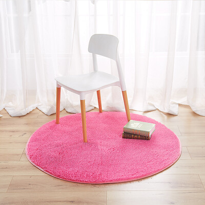 

Fang Ruo FANROL home fabric plush round mats living room bedroom mats feet mat silver gray diameter 120cm
