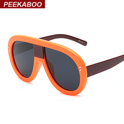 

Peekaboo oversized sunglasses women black white frame big men designer sun glasses unisex male uv400 lens eyewear