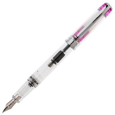 

Hero HERO 709 heart water transparent iridium gold pen through purple