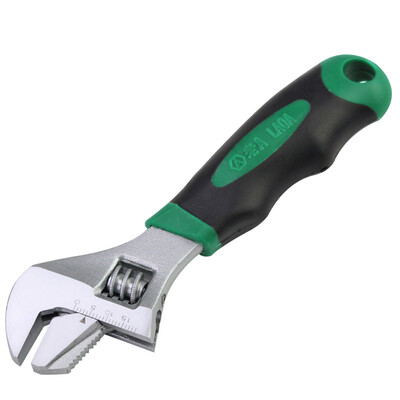 

LAOA LA313108 Adjustable Short Handle Wrench 8" Opening