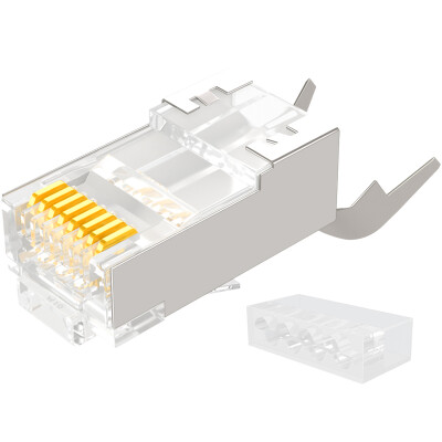 

Shanze (SAMZHE) WL-1050 семь типов двух частей экрана 7 гигабитного типа медной оболочки кристалл голову кабель RJ45 гнездо головки 50U Cat7 высевают с ласточкин хвост клип 1.3mm линии отверстий 5 / мешок