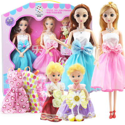 

AoZhiJia Barbie Dolls gift set in colourful box